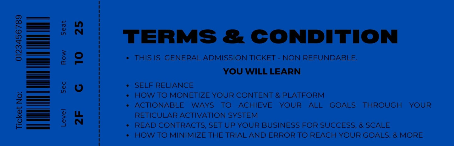 NO LABELS TOUR TICKET